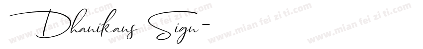Dhanikans Sign字体转换